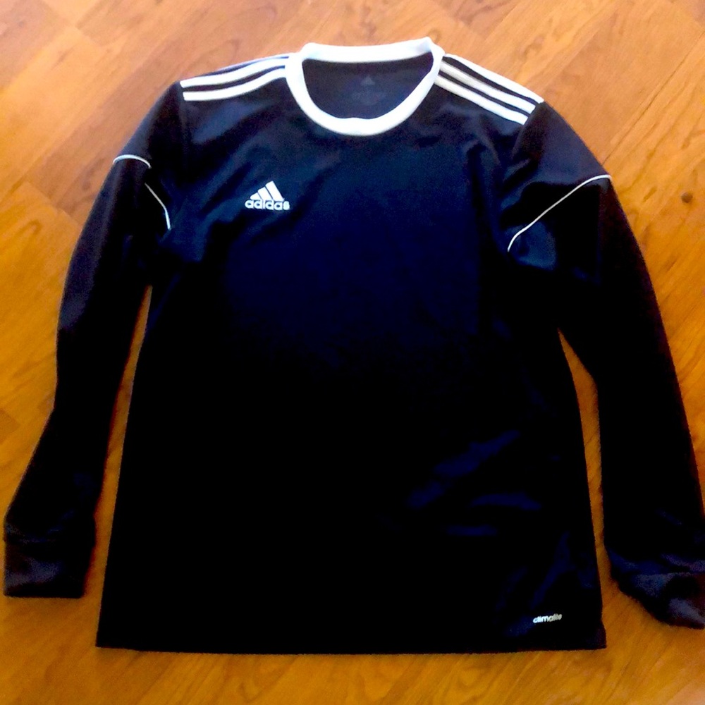 adidas Tiro Jersey Long Sleeve Black White Size Large